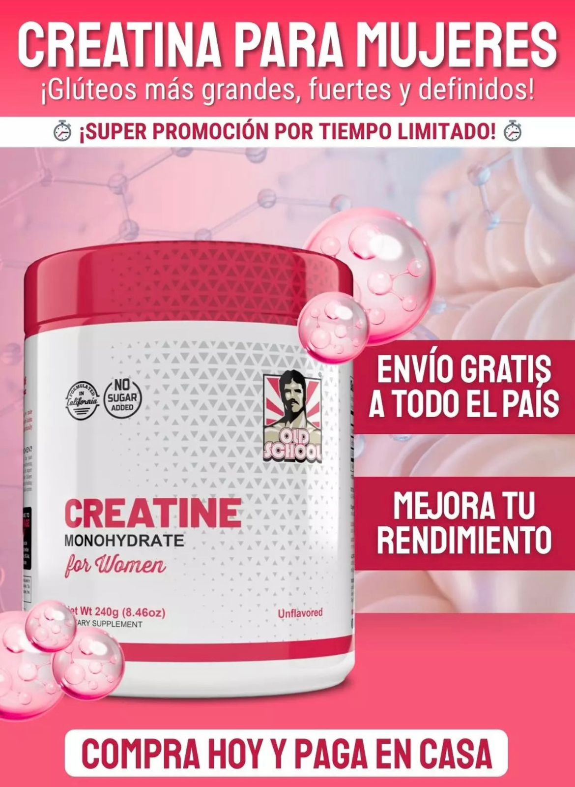 CREATINA FORMULADA PARA GLUTEOS